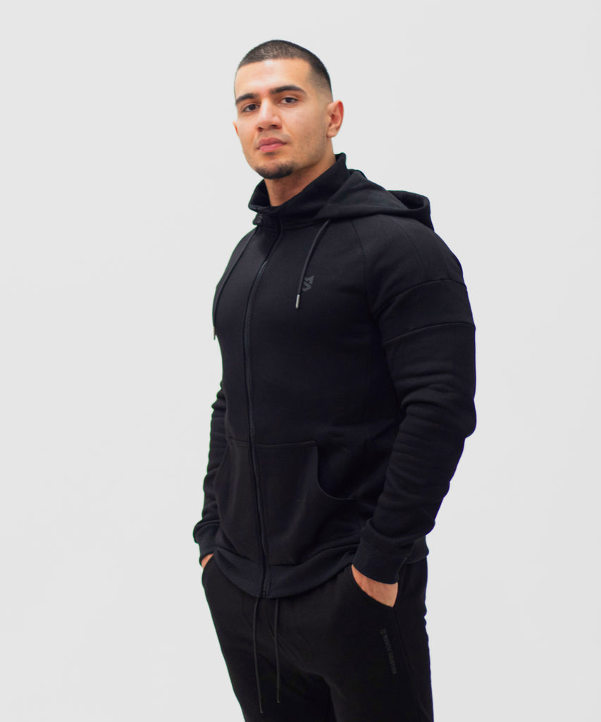 Muscle zip 2025 up hoodie